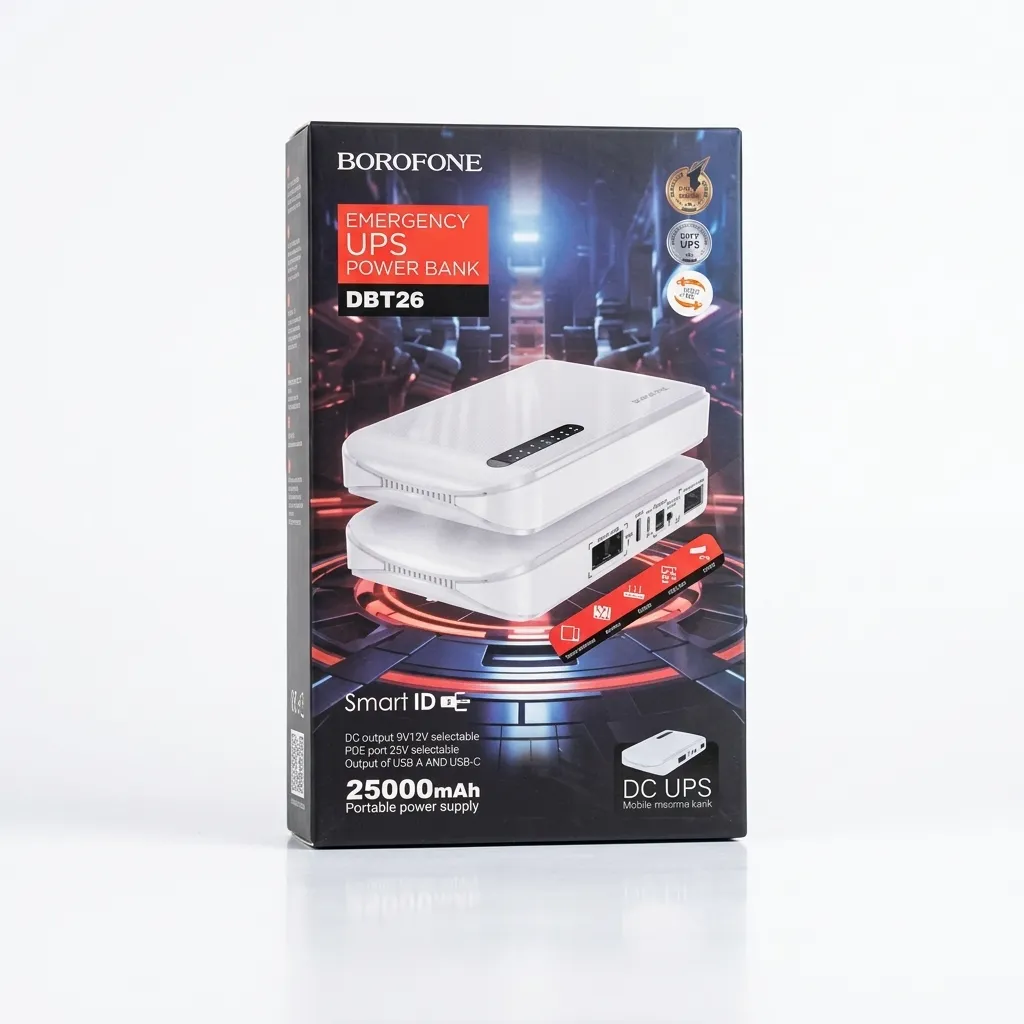 BOROFONE POWER BANK WIFI UPS 25000MAH DBT26