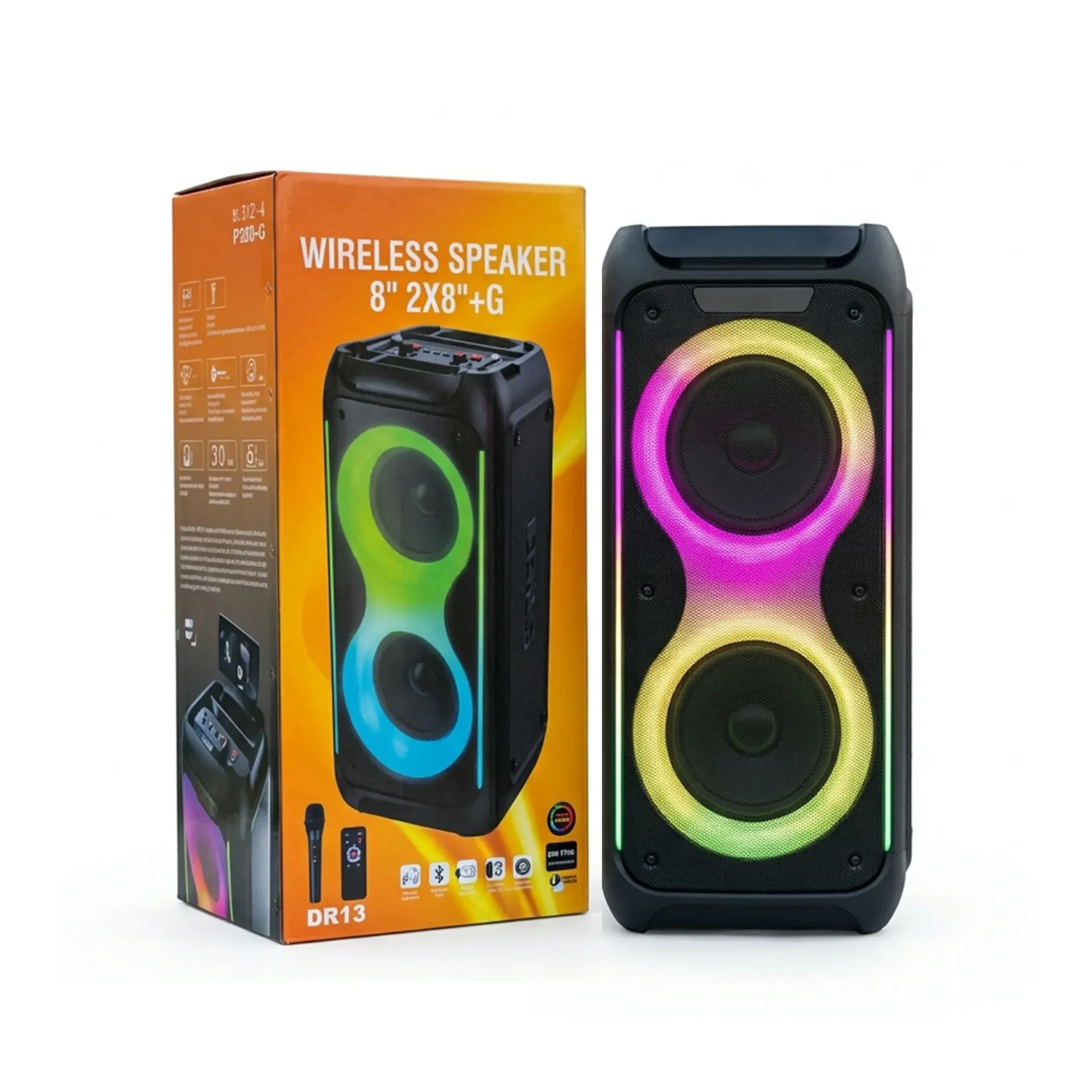 [990659] BOROFONE RGB LIGHT BLUETOOTH SPEAKER DR13