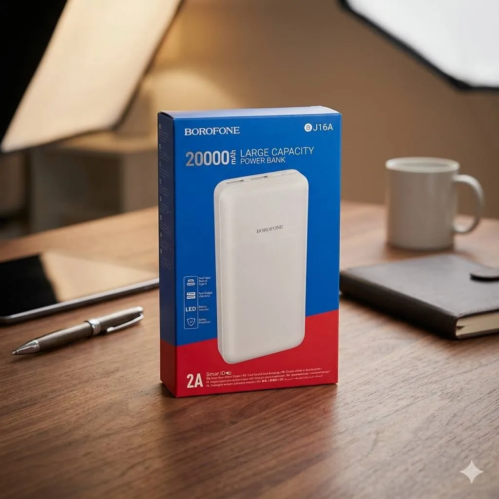 BOROFONE POWER BANK 20000MAH 16A