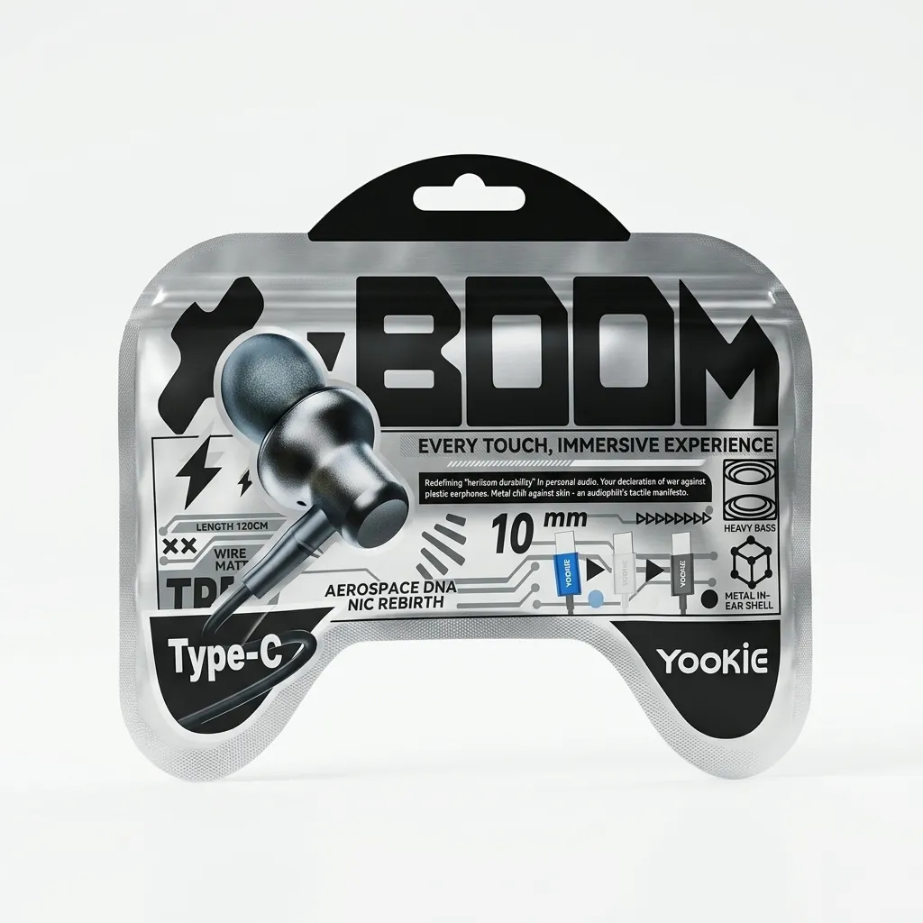 Yookie X-BOOMTC EVERY TOUCH IMMERSIVE EXERIENCE WIRED EARPHONE
