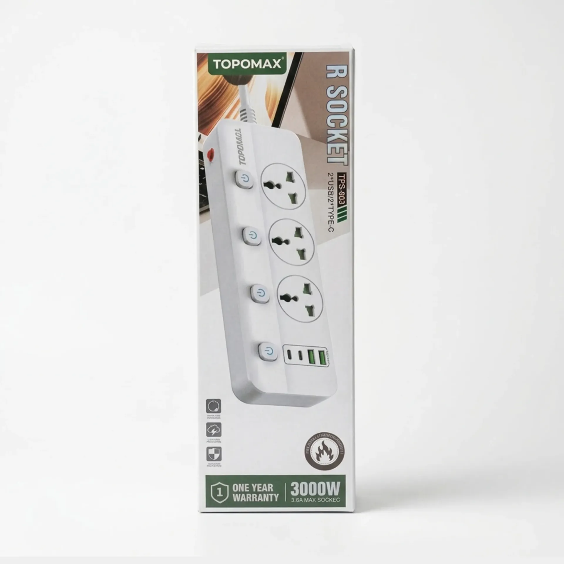 [999177] TOPOMAX TPB-903 3 PIN SOCKET