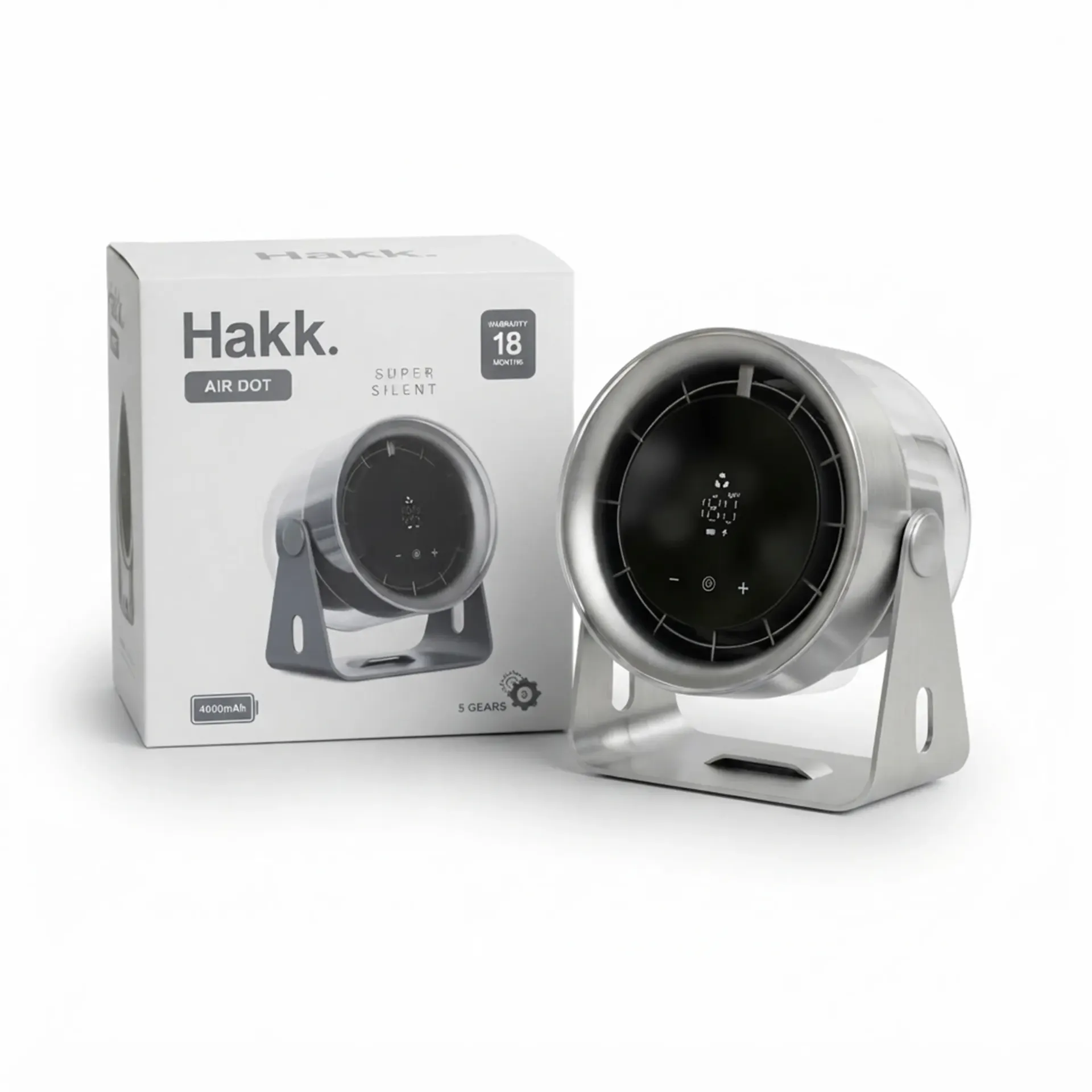[999732] HAKK MINI FAN AIR DOT GRAY HKG
