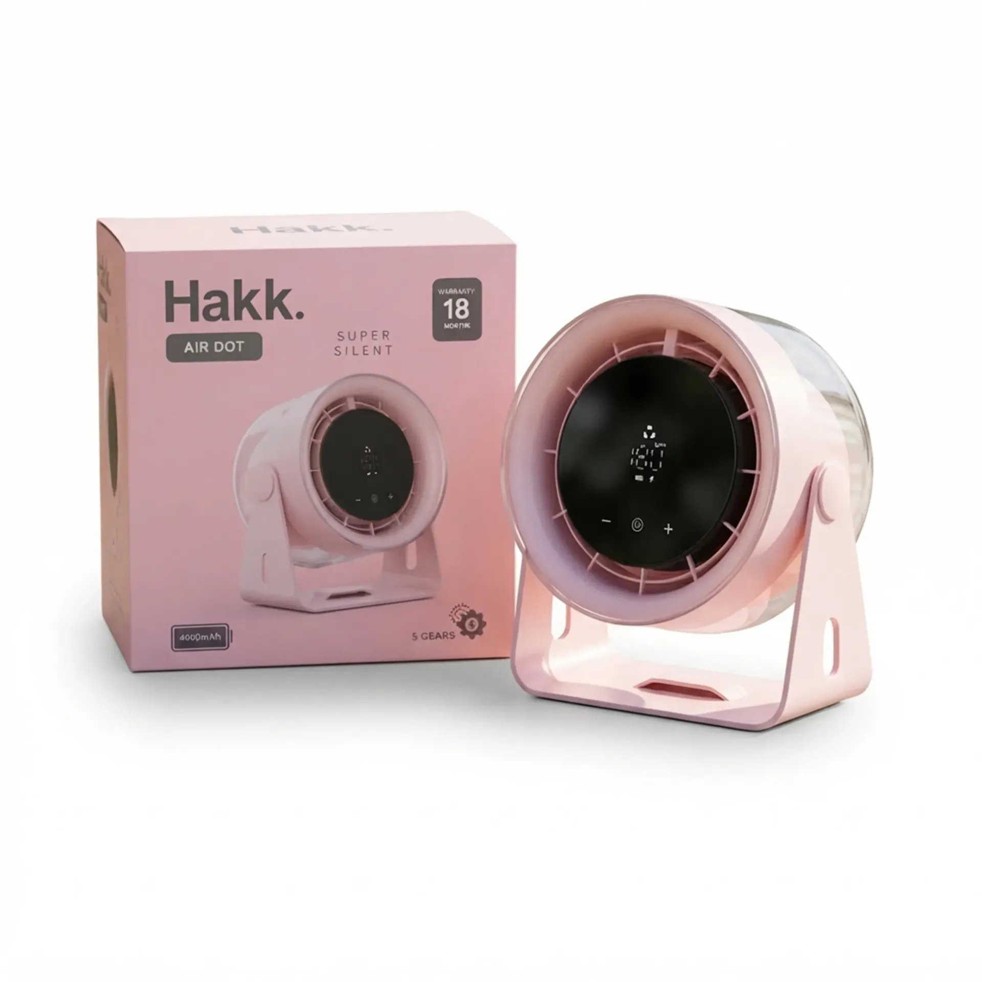 [999733] HAKK MINI FAN AIR DOT PINK HKP