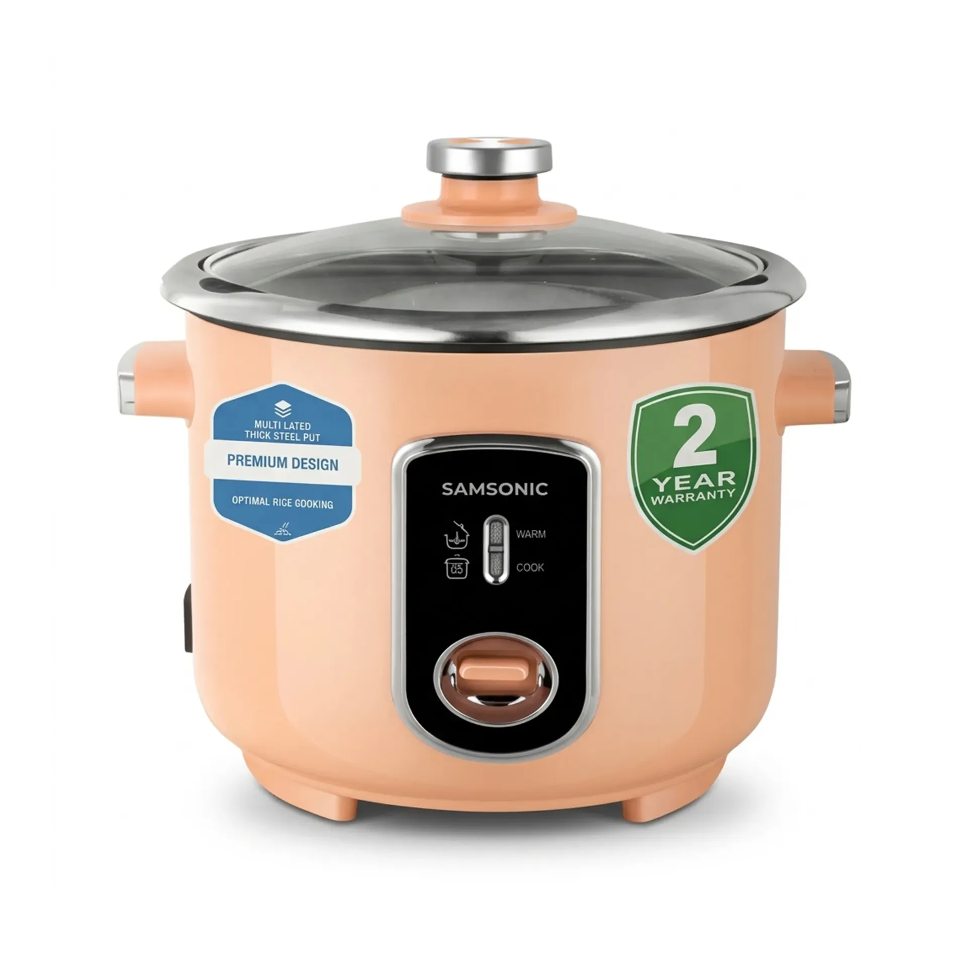 [16993926] SAMSONIC RICE COOKER STEEL G18 1.8LITER