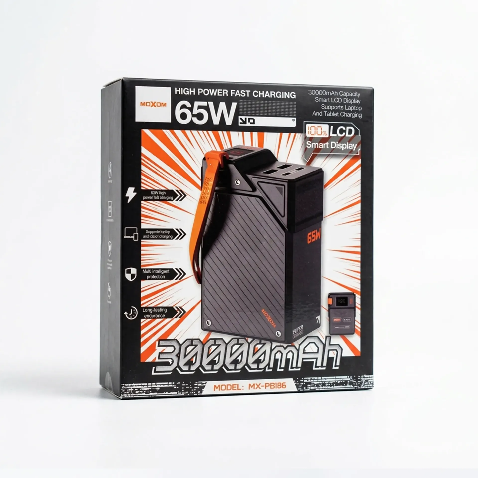 [0710125826] MOXOM 30000MAH HIGH POWER FAST CHARGING 65W MX-PBI86