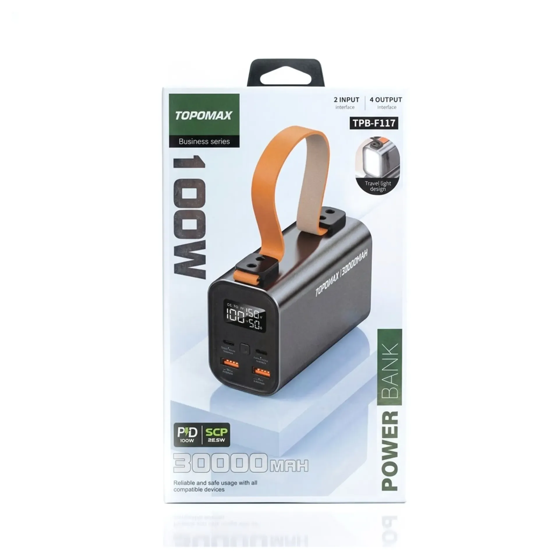 [071010626] TOPOMAX 30000MAH PD100W POWERBANK TPB-F117
