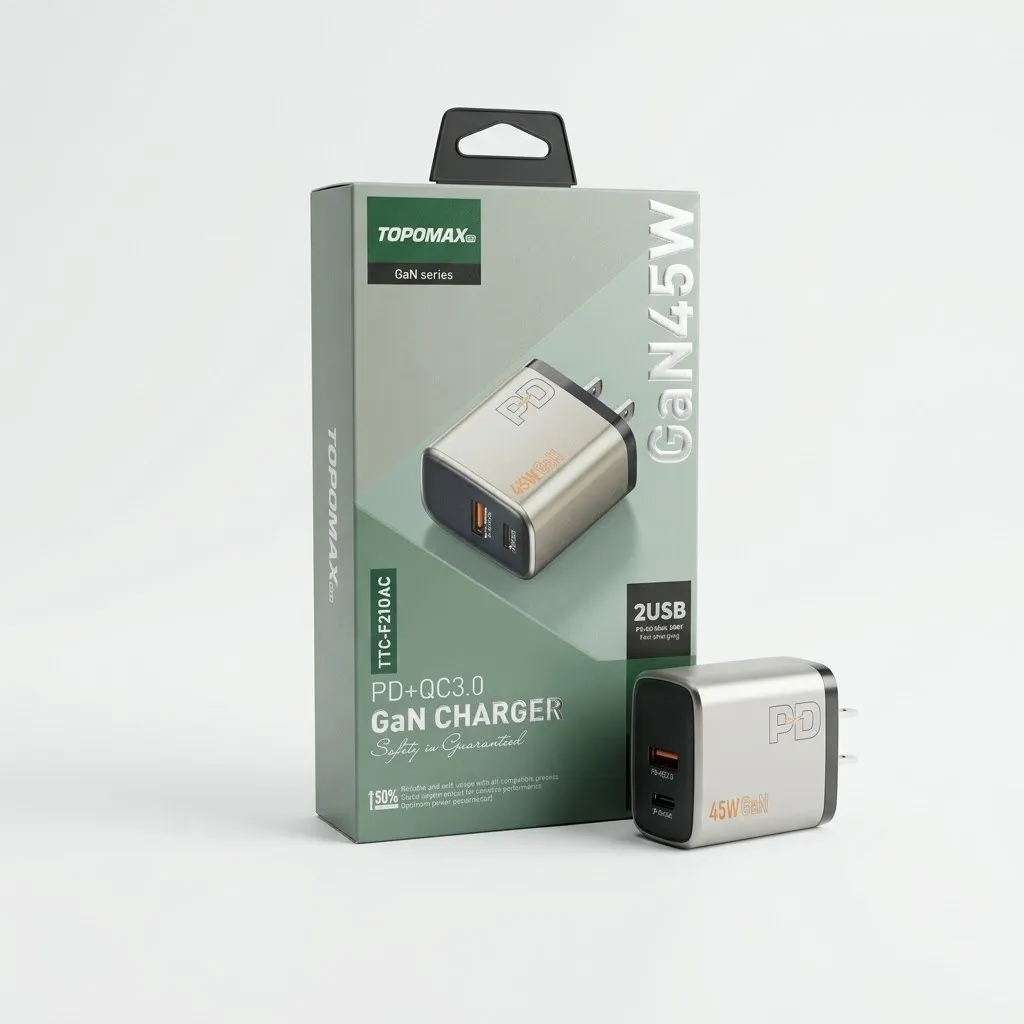 [0710140126] TOPOMAX  PD+QC3.0 GAN CHANGER TTC-F210AC