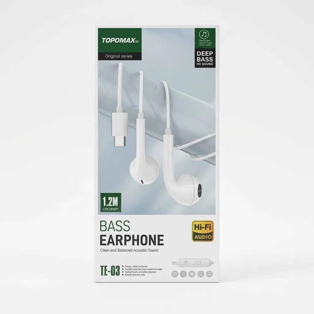 [0710140626] TOPOMAX  BASS EARPHONE TE-03