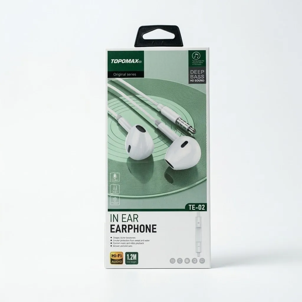 [0710141026] TOPOMAX  IN EAR EARPHONE TE-02