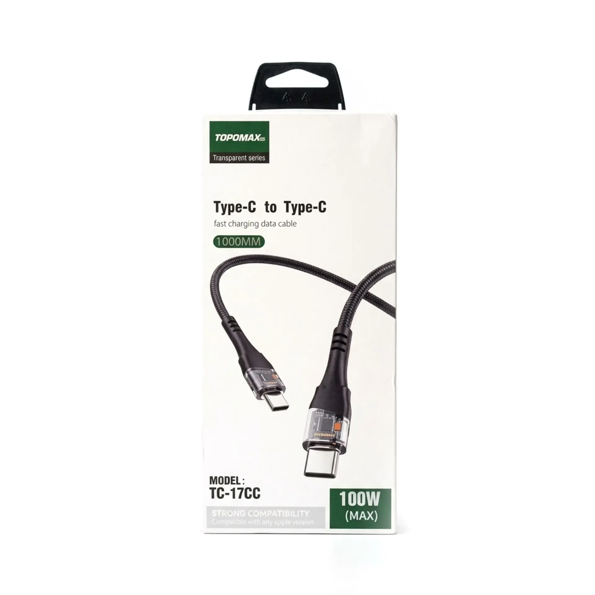 [071021026] TOPOMAX TYPE-C TO TYPE-C FAST CHARGING DATA CABLE