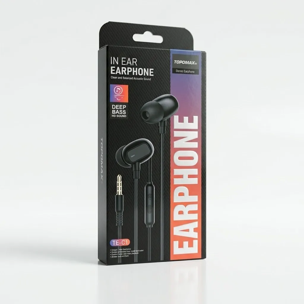 [0710141326] TOPOMAX  IN EAR EARPHONE TE-01