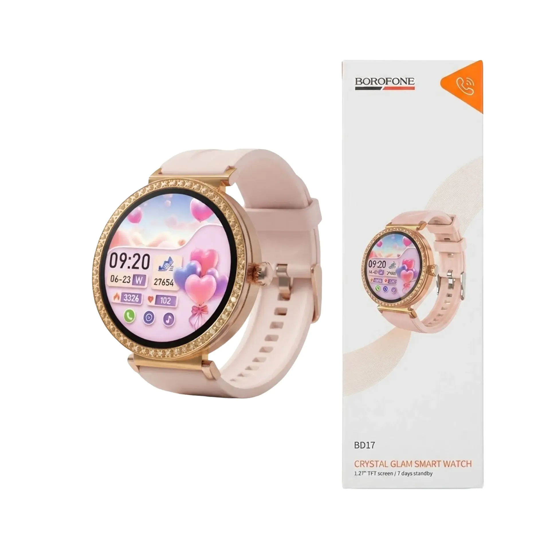 BOROFONE CRYSTAL GLAM SMART WATCH BD17