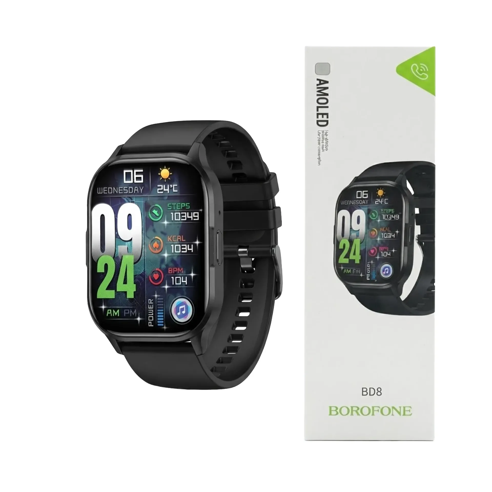 [081040126] BOROFONE BIG SCREEN SMART WATCH BD8