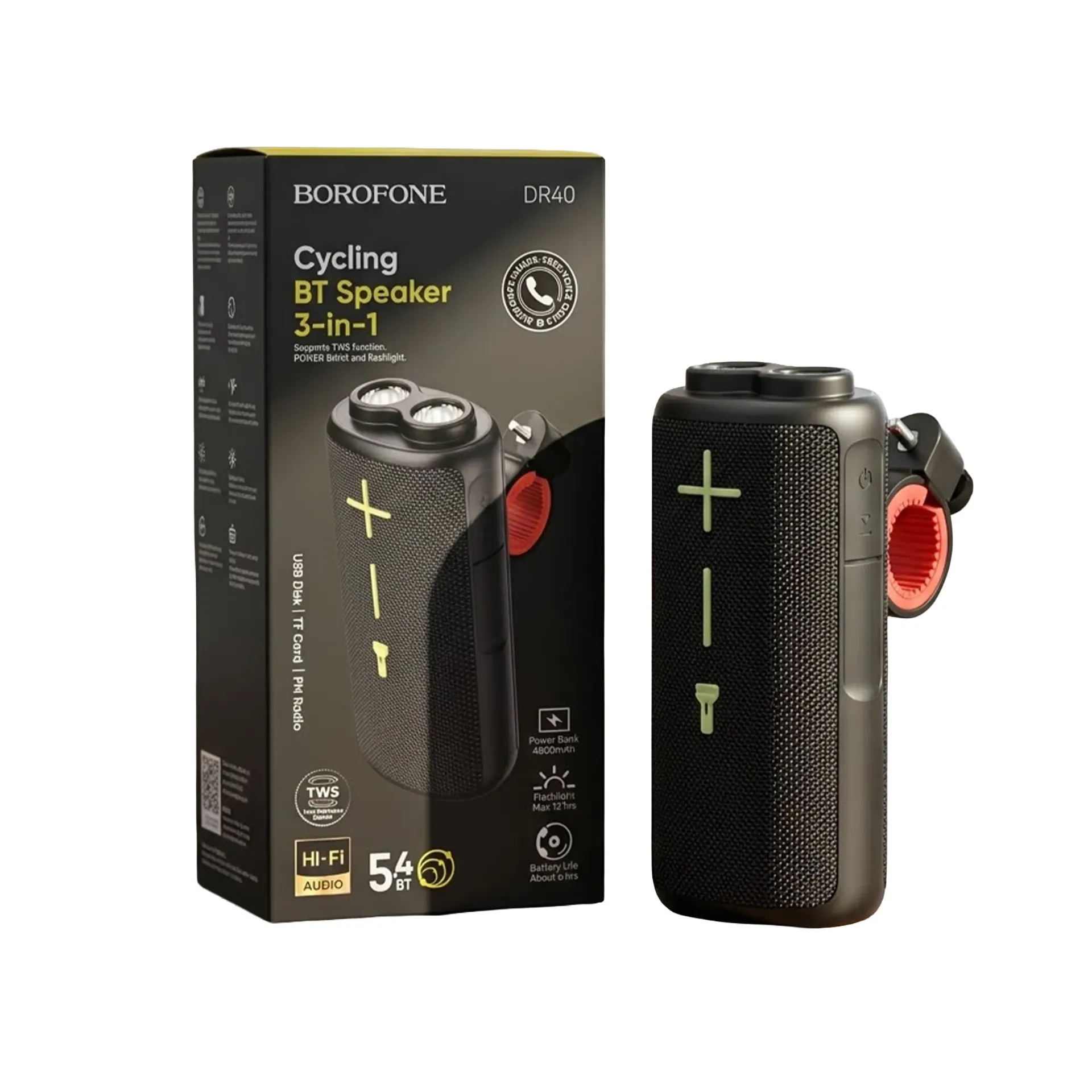 [081041226] BOROFONE CYCLING BT SPERAKER 3IN1 DR40